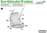 Предварительный просмотр 7 страницы leco Duo-Schaukel Modena Instructions Manual