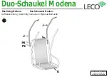 Предварительный просмотр 8 страницы leco Duo-Schaukel Modena Instructions Manual