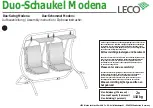 Предварительный просмотр 12 страницы leco Duo-Schaukel Modena Instructions Manual