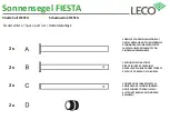 Предварительный просмотр 2 страницы leco FIESTA Assembly Instruction Manual