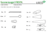 Предварительный просмотр 3 страницы leco FIESTA Assembly Instruction Manual