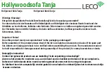 Предварительный просмотр 2 страницы leco Hollywood Sofa Tanja Instructions Manual