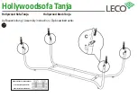 Предварительный просмотр 9 страницы leco Hollywood Sofa Tanja Instructions Manual