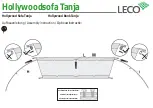 Предварительный просмотр 10 страницы leco Hollywood Sofa Tanja Instructions Manual