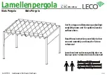 Preview for 1 page of leco Lamellenpergola Manual