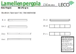 Preview for 3 page of leco Lamellenpergola Manual