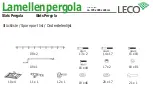 Preview for 4 page of leco Lamellenpergola Manual