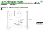 Предварительный просмотр 5 страницы leco Lamellenpergola Manual