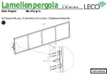 Предварительный просмотр 6 страницы leco Lamellenpergola Manual