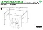 Предварительный просмотр 8 страницы leco Lamellenpergola Manual