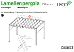 Предварительный просмотр 9 страницы leco Lamellenpergola Manual