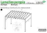 Предварительный просмотр 10 страницы leco Lamellenpergola Manual