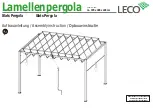 Preview for 11 page of leco Lamellenpergola Manual