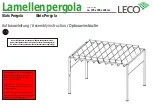 Предварительный просмотр 12 страницы leco Lamellenpergola Manual