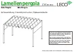 Preview for 13 page of leco Lamellenpergola Manual