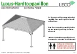 leco Luxury Hardtop Pavilion Instructions Manual предпросмотр