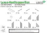 Preview for 6 page of leco Luxury Hardtop Pavilion Instructions Manual