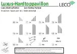 Preview for 7 page of leco Luxury Hardtop Pavilion Instructions Manual