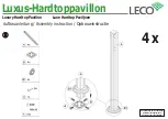 Preview for 9 page of leco Luxury Hardtop Pavilion Instructions Manual