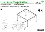 Preview for 12 page of leco Luxury Hardtop Pavilion Instructions Manual