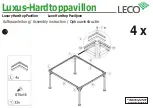 Preview for 14 page of leco Luxury Hardtop Pavilion Instructions Manual