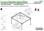 Preview for 18 page of leco Luxury Hardtop Pavilion Instructions Manual