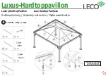 Preview for 20 page of leco Luxury Hardtop Pavilion Instructions Manual