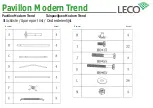 Preview for 3 page of leco Modern Trend Instructions Manual