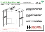 leco Profi-Barbecue Pavilion XXL User Manual предпросмотр