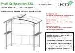 Предварительный просмотр 21 страницы leco Profi-Barbecue Pavilion XXL User Manual