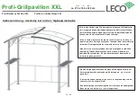 Предварительный просмотр 22 страницы leco Profi-Barbecue Pavilion XXL User Manual