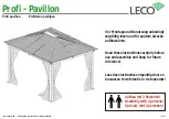 Preview for 1 page of leco Profi Pavillion Manual