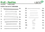 Предварительный просмотр 3 страницы leco Profi Pavillion Manual