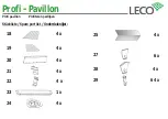 Preview for 4 page of leco Profi Pavillion Manual