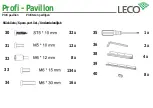 Preview for 5 page of leco Profi Pavillion Manual