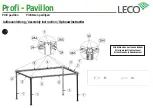 Preview for 11 page of leco Profi Pavillion Manual