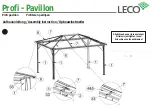 Preview for 15 page of leco Profi Pavillion Manual