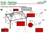 Preview for 16 page of leco Profi Pavillion Manual