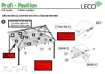 Preview for 19 page of leco Profi Pavillion Manual