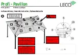 Preview for 20 page of leco Profi Pavillion Manual