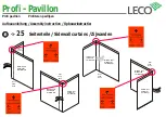 Preview for 22 page of leco Profi Pavillion Manual