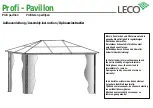 Preview for 28 page of leco Profi Pavillion Manual