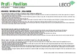 Preview for 29 page of leco Profi Pavillion Manual