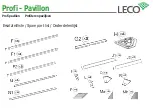 Preview for 2 page of leco Profi - Pavillon Manual