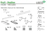 Preview for 3 page of leco Profi - Pavillon Manual