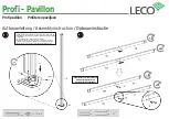 Preview for 4 page of leco Profi - Pavillon Manual