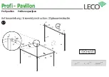 Preview for 6 page of leco Profi - Pavillon Manual