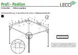 Preview for 9 page of leco Profi - Pavillon Manual