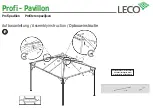 Preview for 12 page of leco Profi - Pavillon Manual