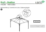 Preview for 13 page of leco Profi - Pavillon Manual